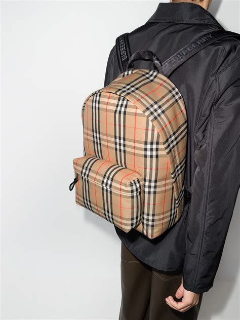 burberry backpack street style|Burberry vintage backpack.